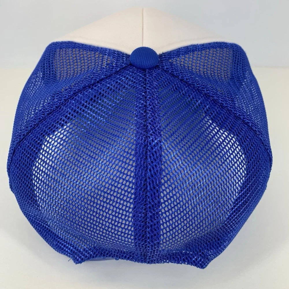 AT&T Hat The Right Choice Blue White Mesh Snapback OSFA Trucker Cap Vintage